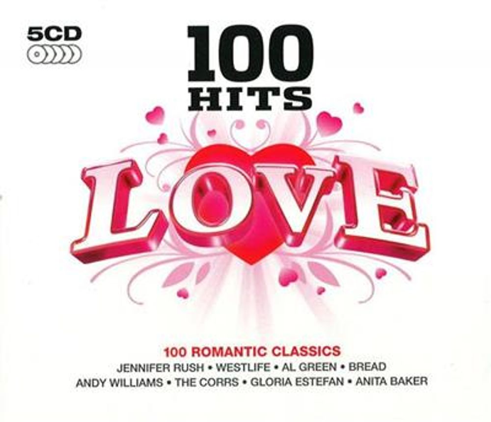 100 Hits - Love (5CD) Lovesongs diverse artister