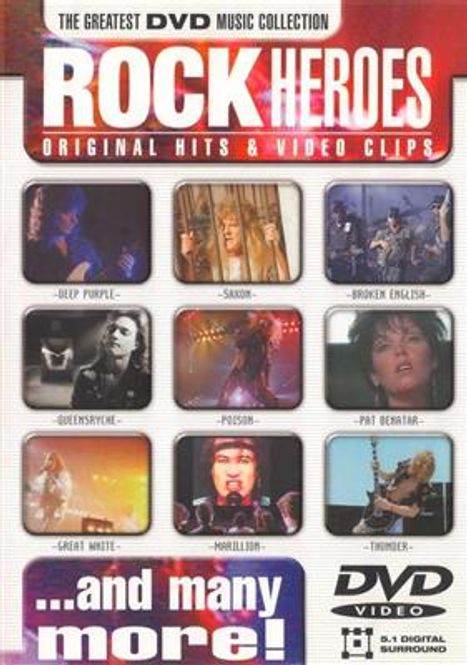 Hovedbilde Rock Heroes (DVD) Diverse artister
