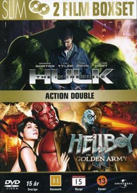 Hovedbilde The Incredible Hulk / Hellboy 2 (DVD) 2 Filmer i En