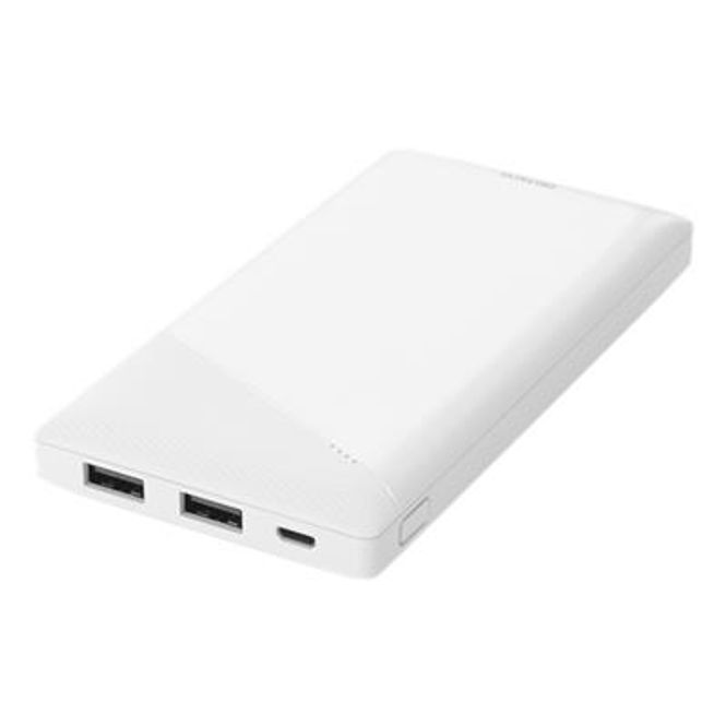 Hovedbilde Powerbank - Nødstrøm Deltaco Powerbank - 10000 mAh - Hvit