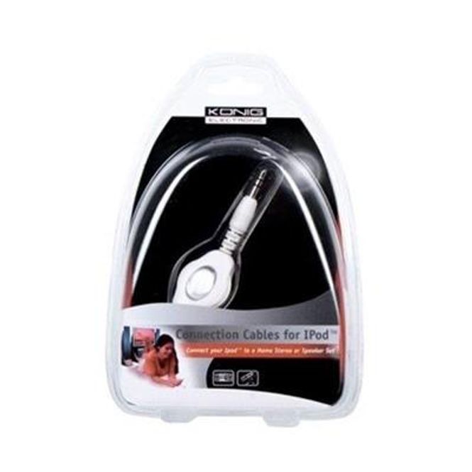 Hovedbilde 3.5 mm Minijack Forlengerkabel med automatisk innrulling - ...