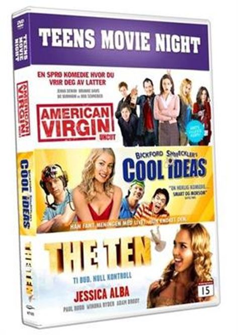 Hovedbilde Teens Movie Night (DVD) 3 filmer i En - American ...