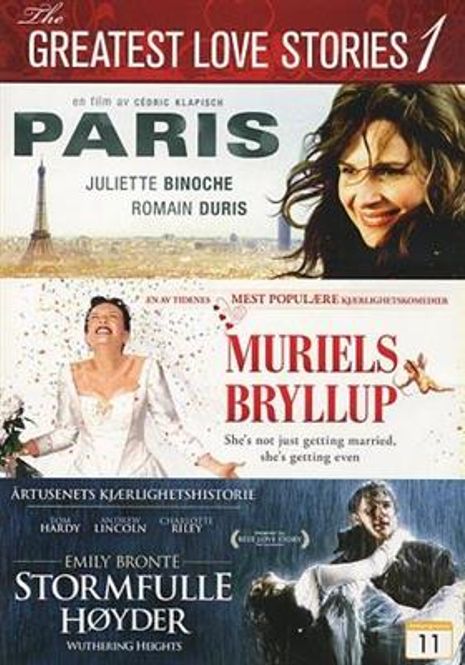 Hovedbilde The Greatest Love Stories 1 (DVD) 3 filmer i en boks