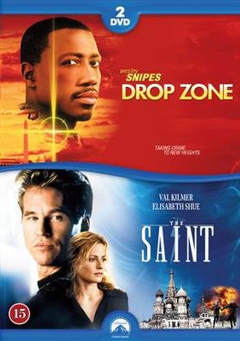 Hovedbilde Drop Zone / The Saint (DVD) 2 filmer i En