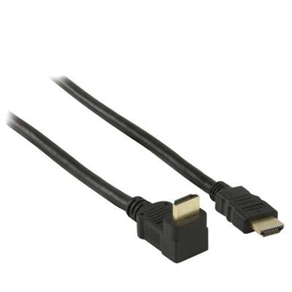 HDMI-Kabel 1,5 meter med 90° vinkel - Svart