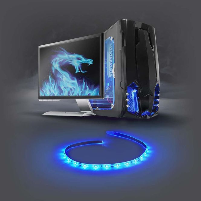 Hovedbilde Gaming LED-lysstriper 100cm for Pc