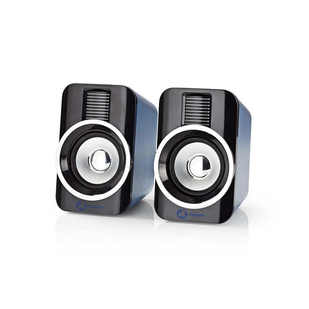 PC-Høyttalere - Spillhøyttalere - 2.0 - RGB-Lys - USB-dreven - 3,5 mm kontakt - 2x10 Watt RMS
