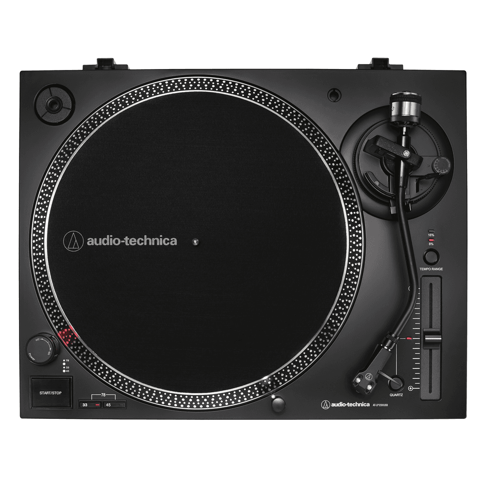Platespiller - Audio Technica - AT-LP120XUSBBK, Svart Direktedrevet Platespiller med pitch