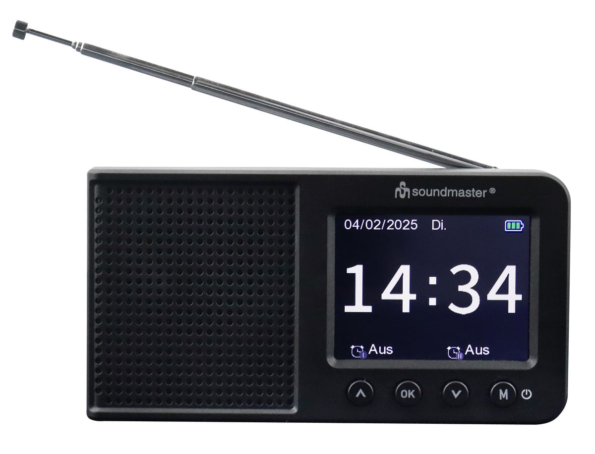 Soundmaster DAB+ Reiseradio med oppladbart Batteri og Bluetooth