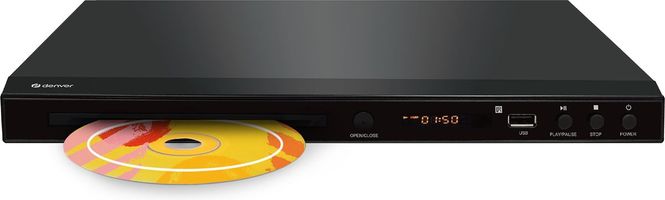 Hovedbilde DVD-Spiller med Fjernkontroll, HDMI Scart USB - Denver ...
