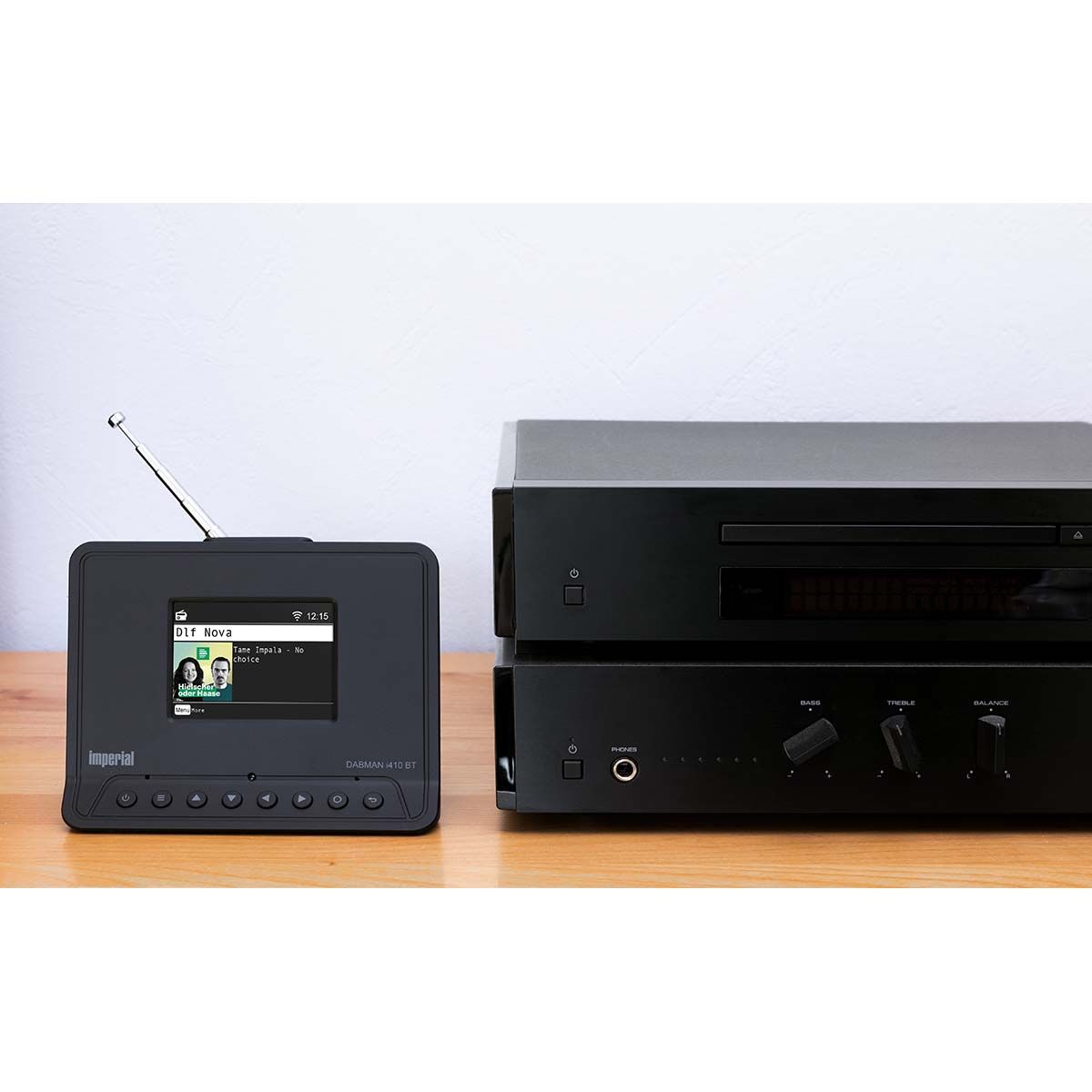 Kompakt radio med DAB+, Internett-radio og Bluetooth Svart - Imperial DABMAN i410 BT