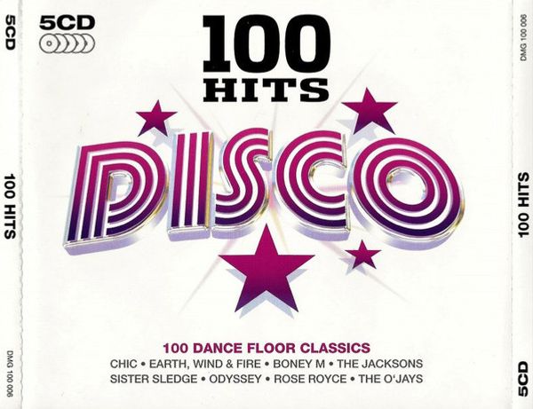 Hovedbilde 100 Hits Disco (5CD) Diverse artister