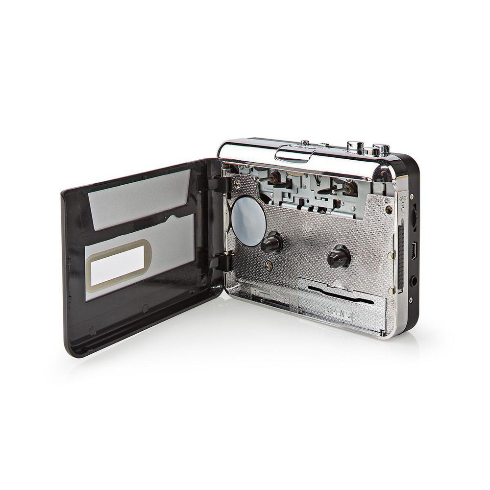 Kassettspiller, Kassettkonverterer - Fra Kassett til Mp3 - 1x 3.5 mm / 1x Mini USB