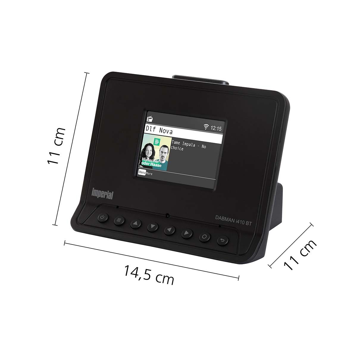 Kompakt radio med DAB+, Internett-radio og Bluetooth Svart - Imperial DABMAN i410 BT