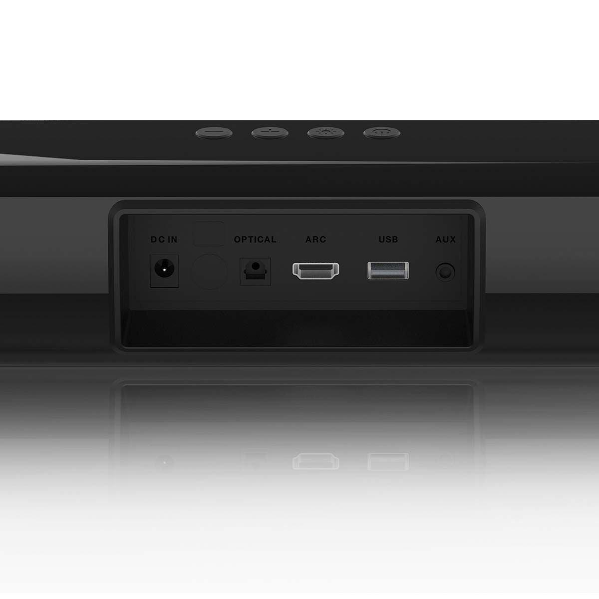 Lydplanke i Stereo 40 Watt RMS med Bluetooth, HDMI og LED-lys