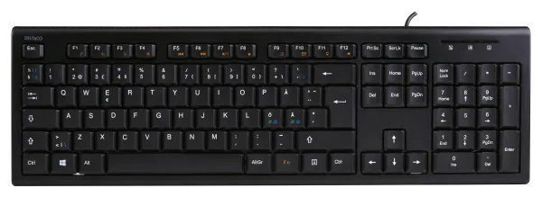 Hovedbilde Tastatur Full Size Keyboard 105 Keys USB-A Norsk - Delataco