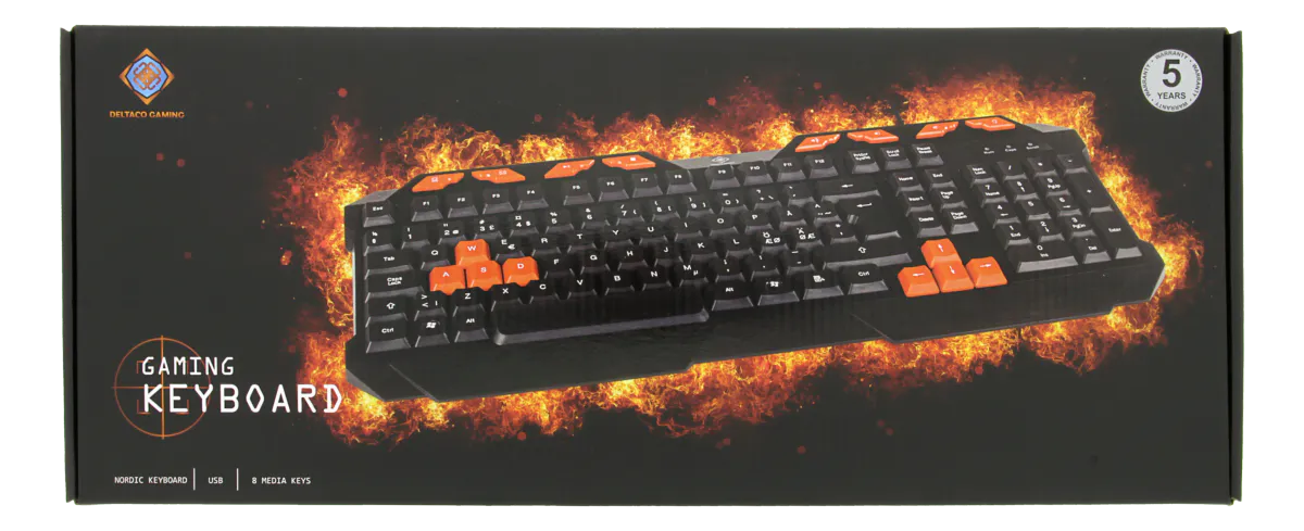 Tastatur Deltaco Gaming Nordic Keyboard - GAM-024 Deltaco