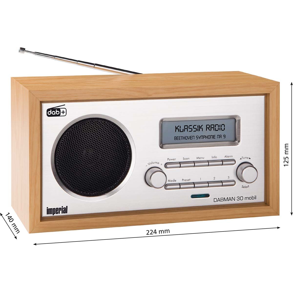 DAB+ Radio DABMAN 30 Mobil - Powerbank - 20 timer batteritid