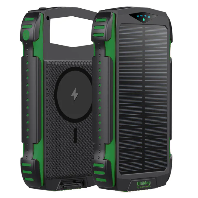 Hovedbilde Powerbank Solcelle 20.000mAh, Vanntett, SOS