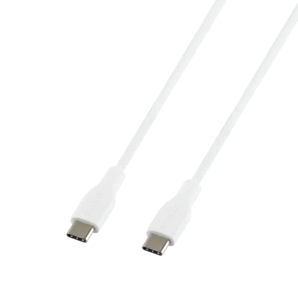 Hovedbilde USB-C til USB-C ladekabel, 60 W, 2 m, hvit