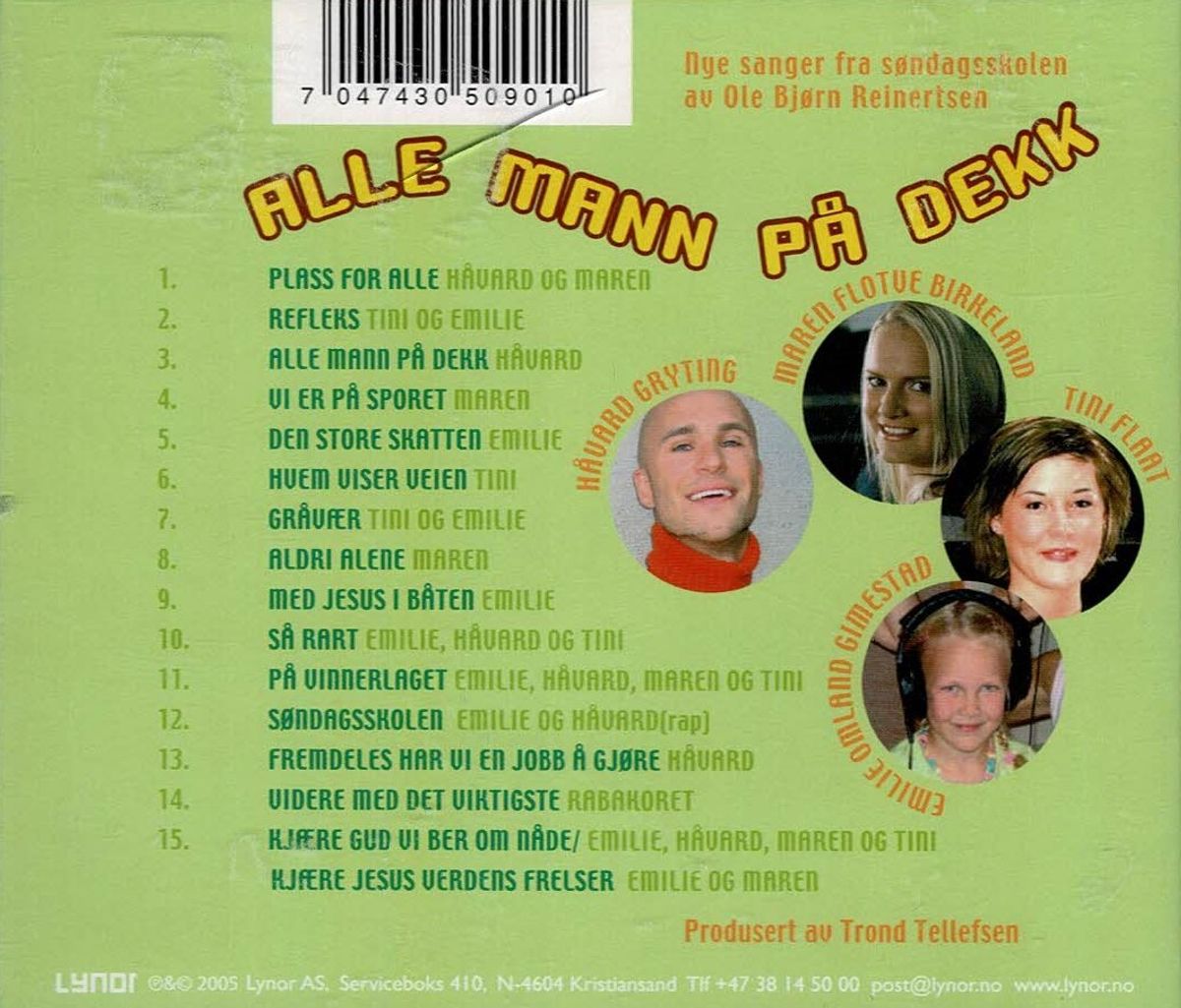 Alle Mann På Dekk (CD) Kristen barneplate